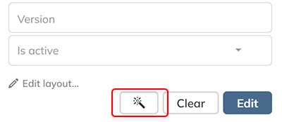 The Magic wand icon can be used to copy property values from already indexed documents