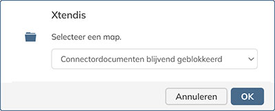 Het dialoogvenster voor het laden van een bestaande Zoekmapquery