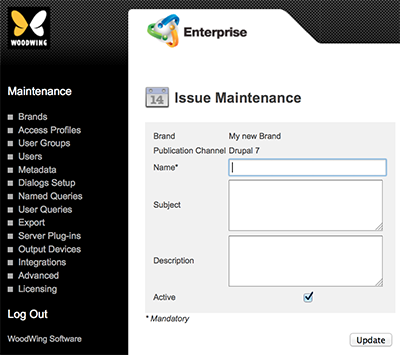 The Issue Maintenance page for Drupal 7