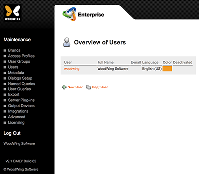 The Overview of Users page