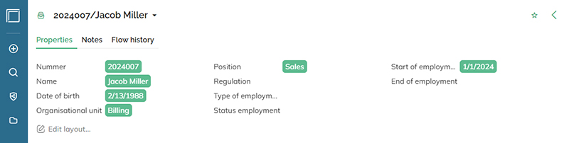 Properties act as tags to perform search actions with
