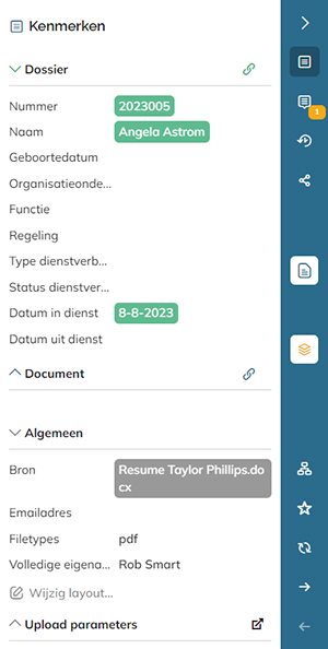 De kenmerken van een document