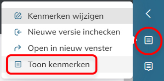 De Toon kenmerken optie