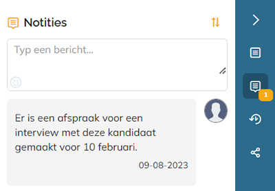 Het Notitie paneel