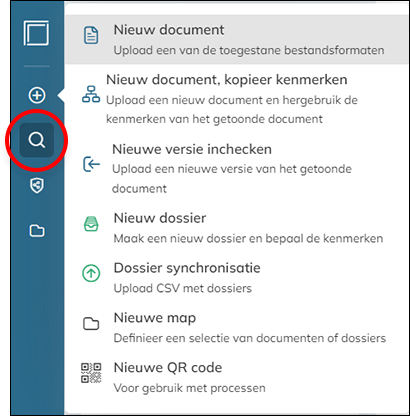 De optie Nieuwe versie inchecken