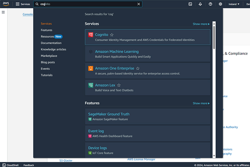 The AWS Management Console