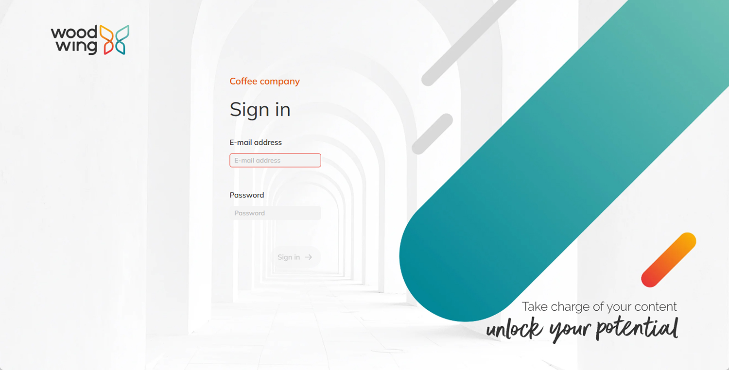 The Swivle sign-in screen