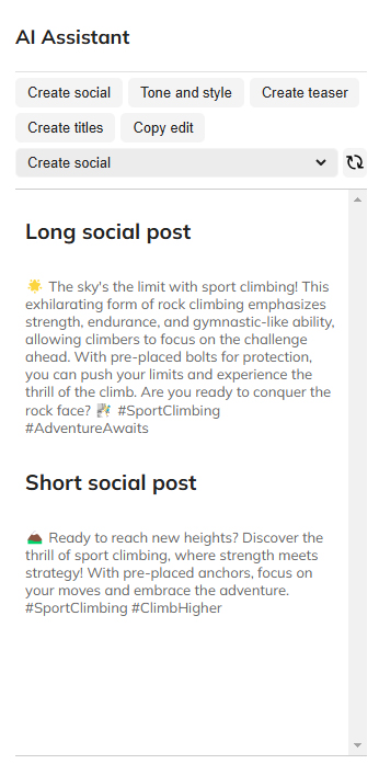 An example of the social option