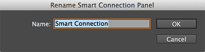The Rename Smart Connection panel dialog box