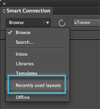 A custom search saved to the Search menu