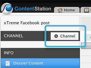 The Add Channel icon in the Channel pane