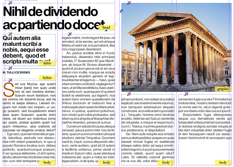 Article components and Element Labels