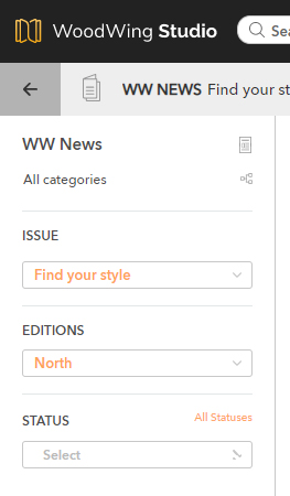The Edition filter in the Publication Overview