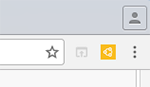 The extension added to Chrome