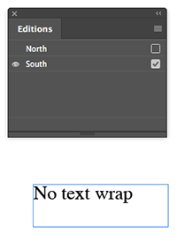 Text wrap example - no wrap applied