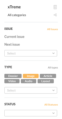 The Filter for a custom search