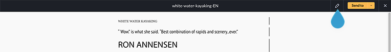 The Edit button in the article preview