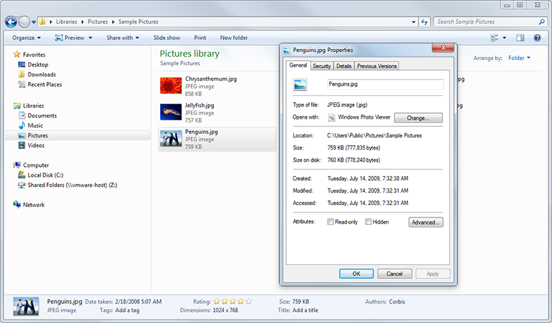 Metadata in Windows