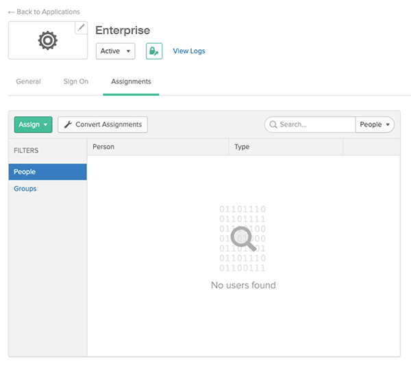 Assigning users and groups