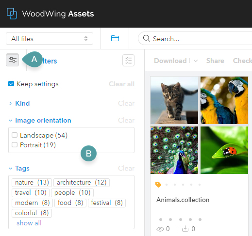 Accessing the Filter.