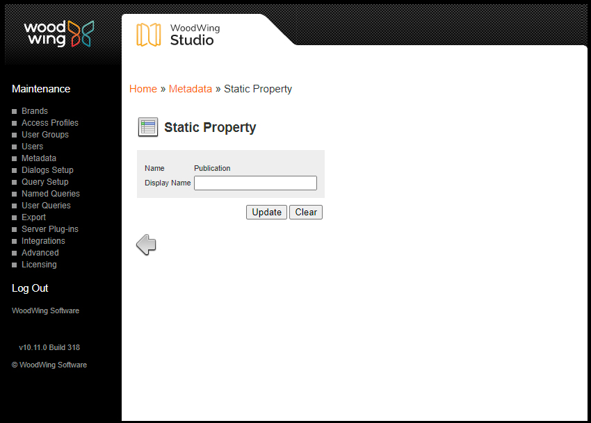 Editing a static property