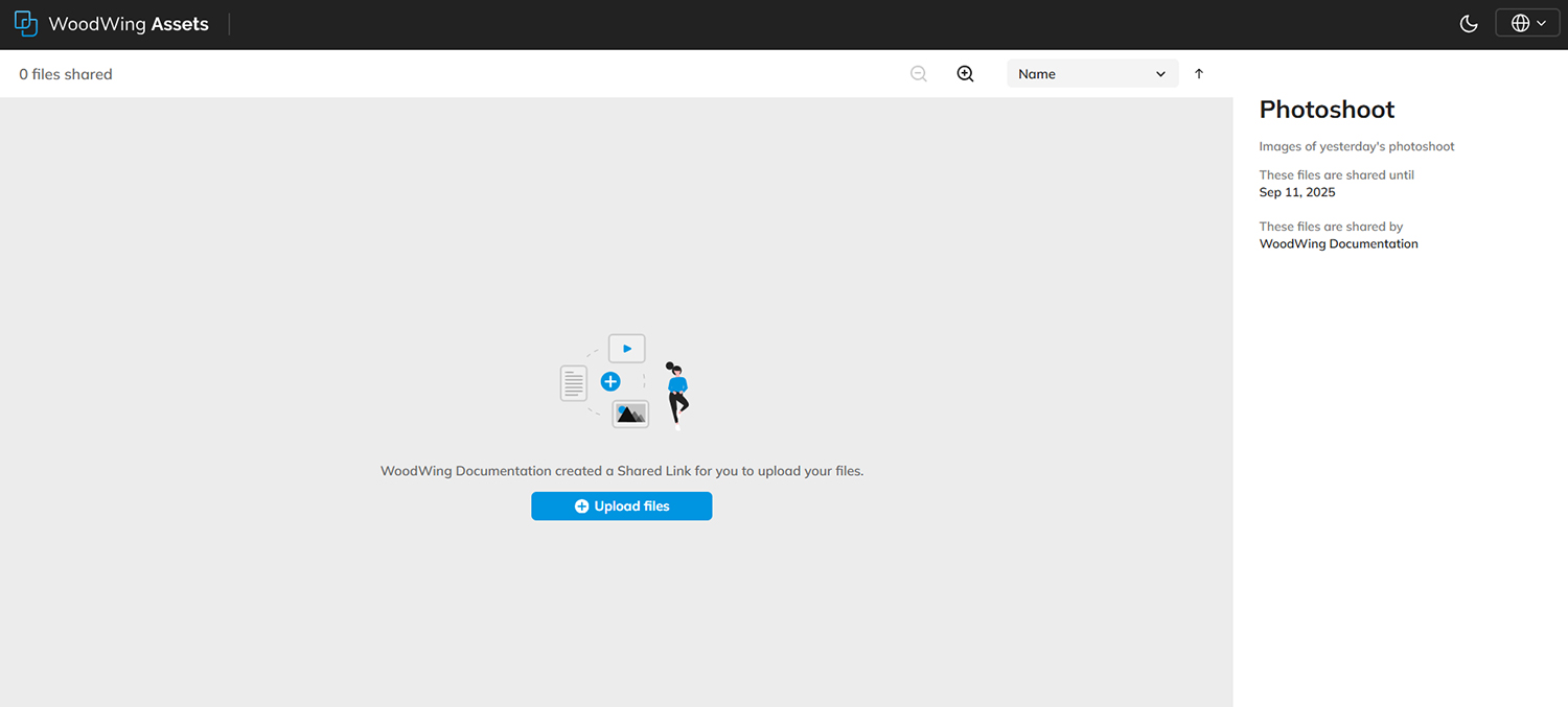 Requesting someone to upload files to Swivle can be done by sending them a Share Request