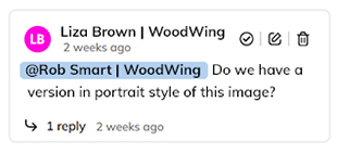 The number of replies are shown within the comment