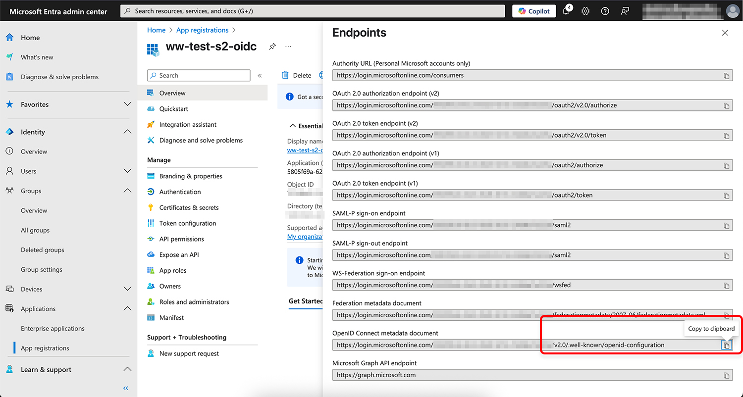 Copying the well-known URI