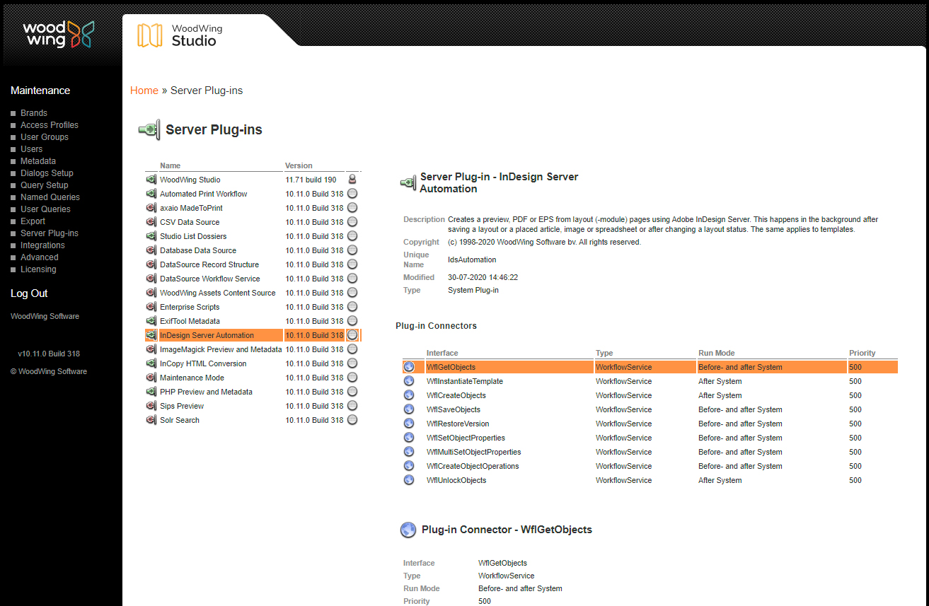 The InDesign Server Automation plug-in