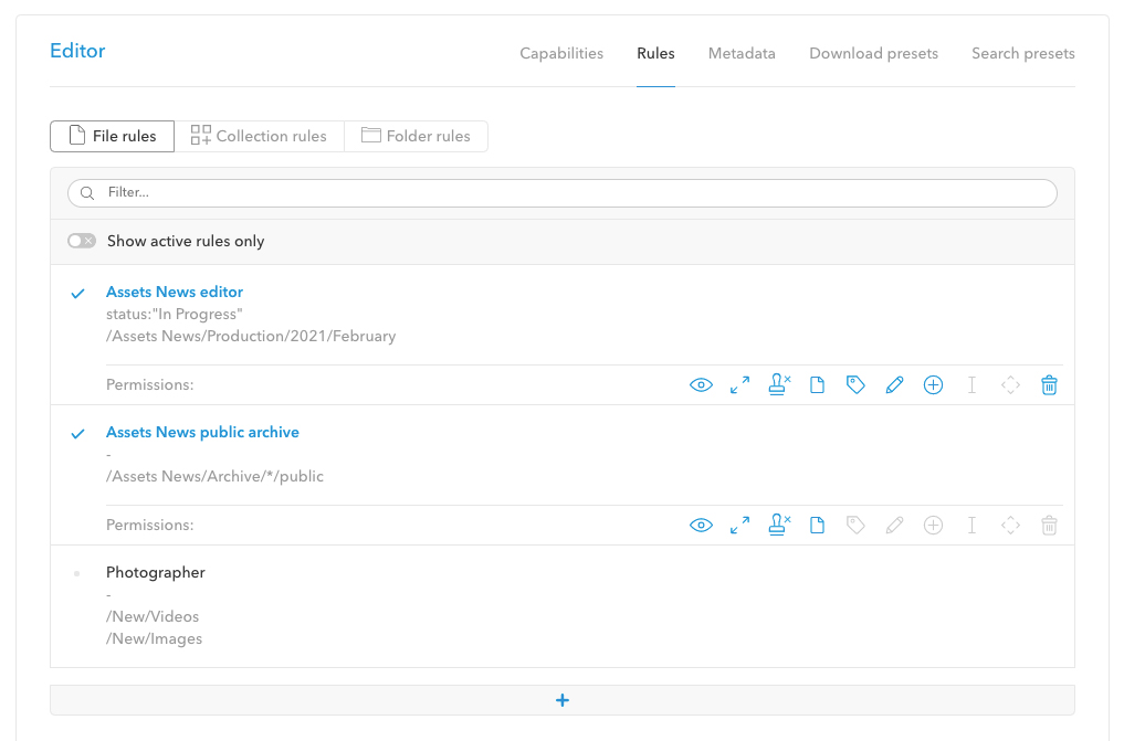Setting up Rules in the Management Console