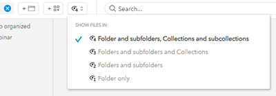 The options in the action menu.