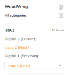The shortcuts and list for choosing an Issue in the Filter