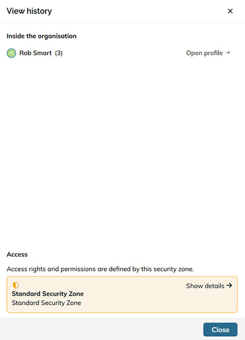 Viewing which users have viewed a document