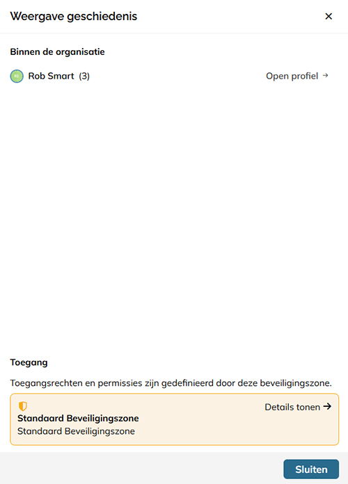 Bekijken welke gebruikers het document hebben bekeken