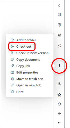 An icon appears when a document contains its original document