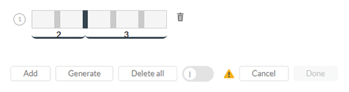 Setting up a 2 by 3 partition