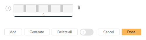 Manually adding a row to the Partitioning dialog