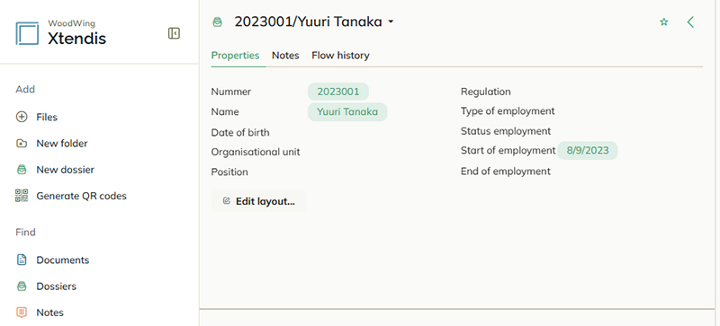Properties act as tags to perform search actions with