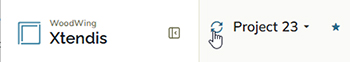Wanneer u de muisaanwijzer over het mappictogram beweegt, verschijnt er een verversen-pictogram