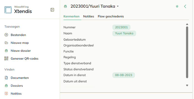 Kenmerken fungeren als tags om zoekacties mee uit te voeren