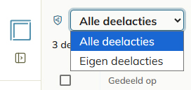 Voor power users is er een optie beschikbaar om alle gedeelde documenten te bekijken